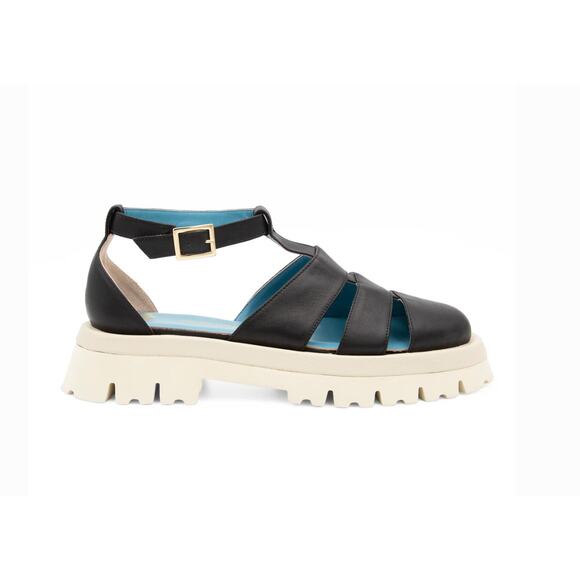 Valentina Rangoni Shoes - VALENTINA RANGONI  Fernanda Sandal Black/Foam